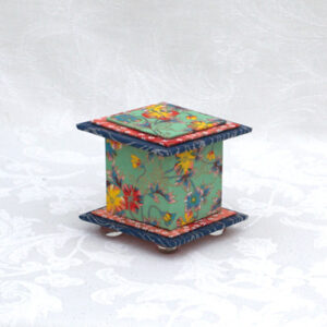 "Vintage" Chiyogami Paper On 2"x2"x2" Tall Box