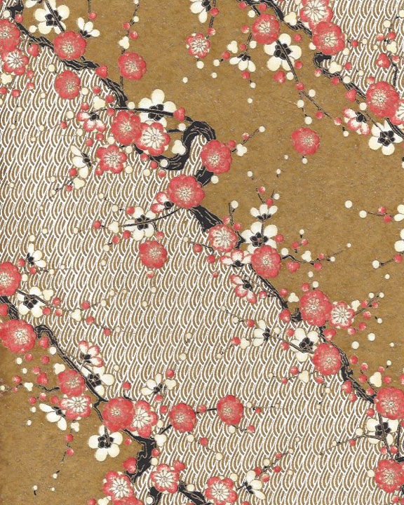 Yellow/Brown Chiyogami/Washi Paper #15