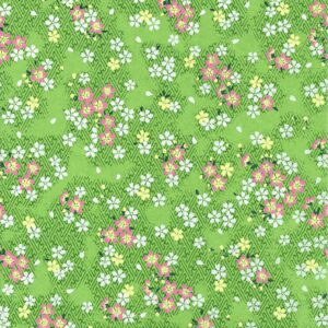 Green Chiyogami/Washi Paper #11