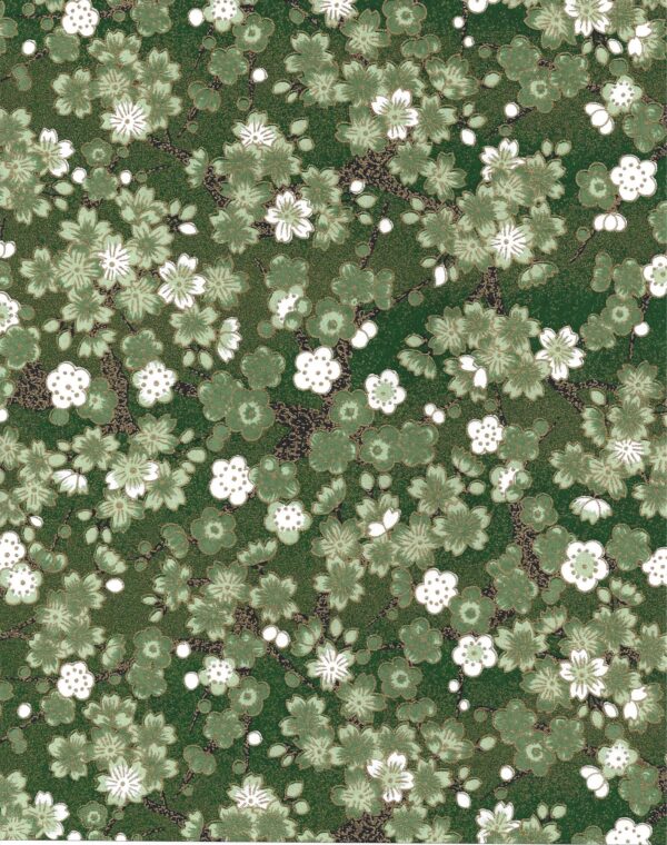 Green Chiyogami/Washi Paper #17