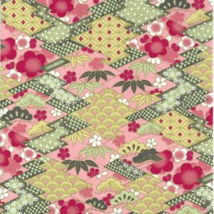 Pink Chiyogami/Washi Paper #02