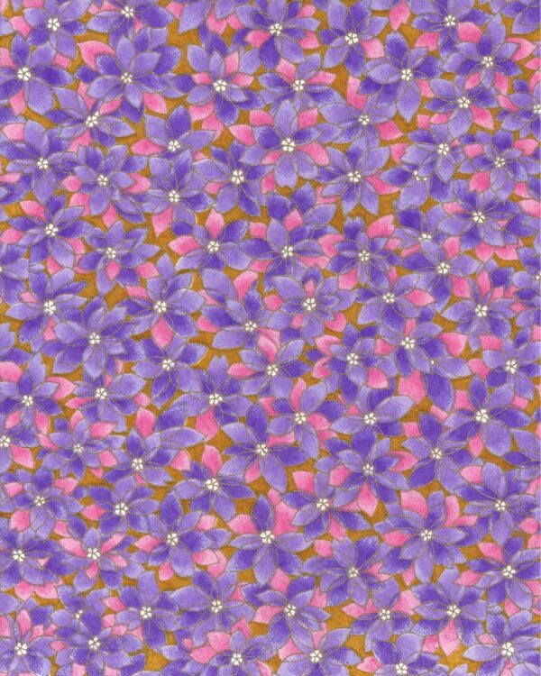 Purple Chiyogami/Washi Paper #06