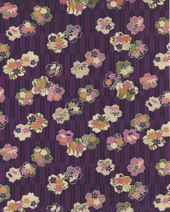 Purple Chiyogami/Washi Paper #10