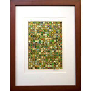 9"x12" Framed Matted Spring Thaw Mosaic