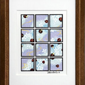 5"x7" Framed Matted Ladybug Sampler