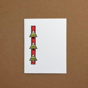 Hand Painted Triple Tree Card - Individual