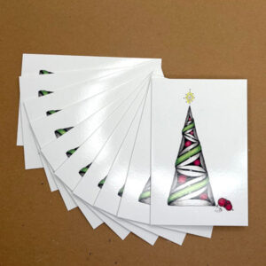 Zentangled Tripoli Tree Cards - 10 Pack