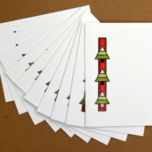 Hand Painted Triple Tree Cards - 10 Pack